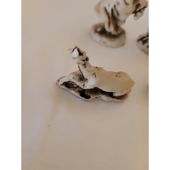 Vintage Chalk ? Nativity Scene, 6 Pieces Miniature 3" To 1" Height - Picture 14 of 16